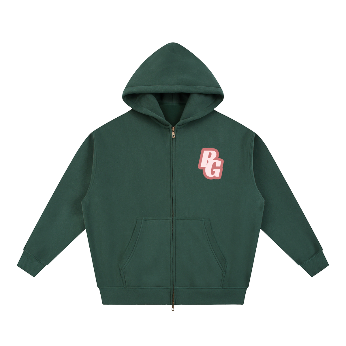 RG BLOCK ZIP UP - PINK