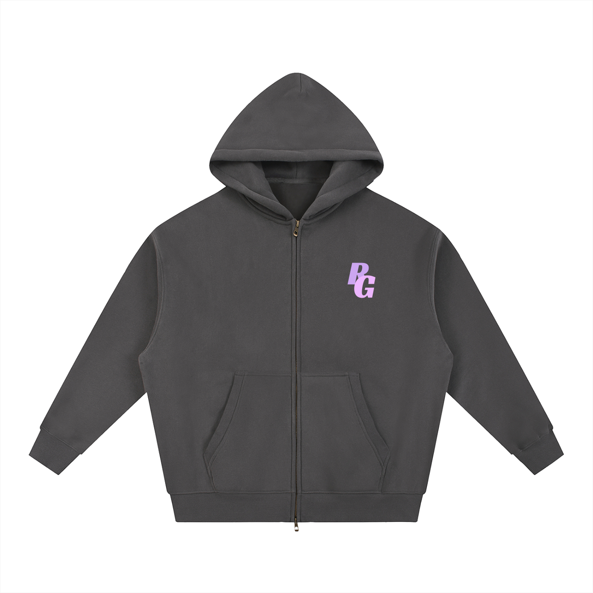 RG TWO TONE ZIP UP - PURPLE